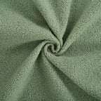 Green Chenille Tub Barrel Accent Chair, Single Seat, Solid Wood Legs