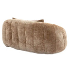 Coffee Chenille Bean Bag Sofa – 2-Person Floor Lounger