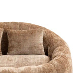 Coffee Chenille Bean Bag Sofa – 2-Person Floor Lounger