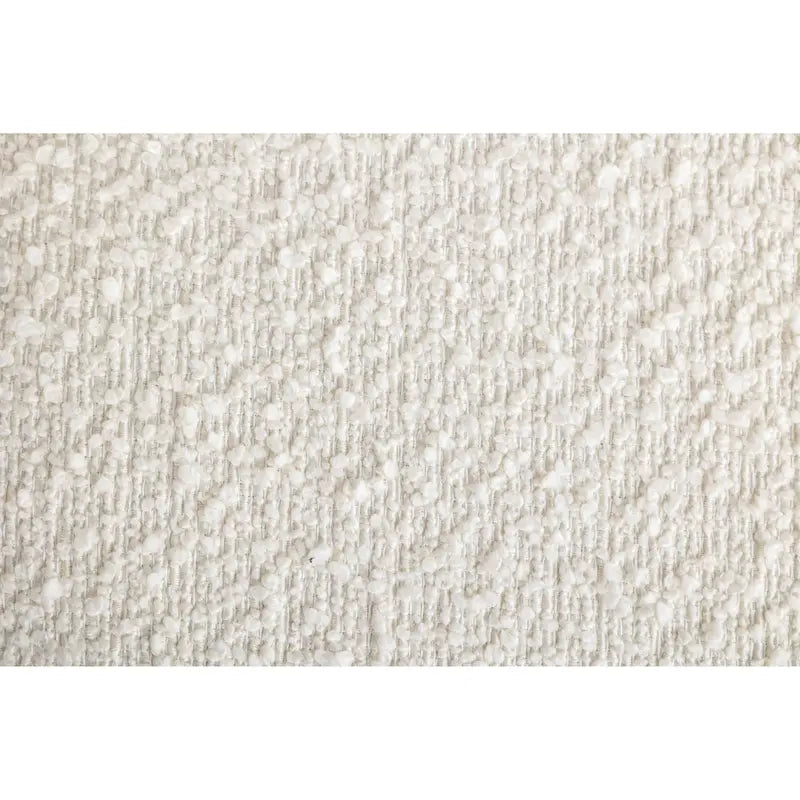 Cream White Boucle 360° Swivel Barrel Armchair, Single Seat