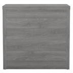 2-Drawer Lateral File Cabinet – White / Gray / Charcoal, Contemporary Style, Fits 1 User
