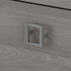 2-Drawer Lateral File Cabinet – White / Gray / Charcoal, Contemporary Style, Fits 1 User