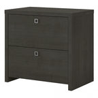 2-Drawer Lateral File Cabinet – White / Gray / Charcoal, Contemporary Style, Fits 1 User