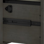 2-Drawer Lateral File Cabinet – White / Gray / Charcoal, Contemporary Style, Fits 1 User
