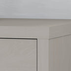 2-Drawer Lateral File Cabinet – White / Gray / Charcoal, Contemporary Style, Fits 1 User