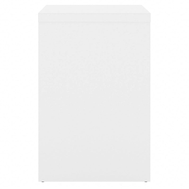 2-Drawer Lateral File Cabinet – White / Gray / Charcoal, Contemporary Style, Fits 1 User