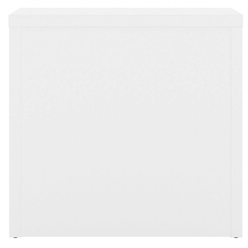 2-Drawer Lateral File Cabinet – White / Gray / Charcoal, Contemporary Style, Fits 1 User