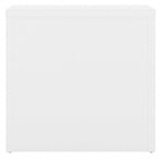 2-Drawer Lateral File Cabinet – White / Gray / Charcoal, Contemporary Style, Fits 1 User