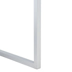 Silver Mirrored 2-Drawer Single-User Desk
