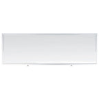 Silver Mirrored 2-Drawer Single-User Desk