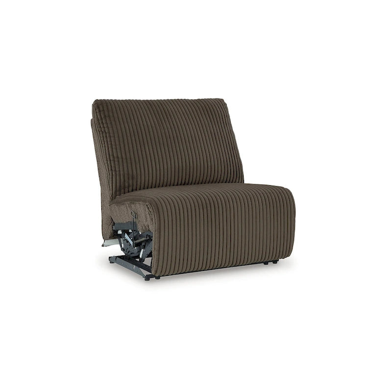 Brown Corduroy 6-Piece Reclining Sectional Sofa with Chaise – Seats 6+