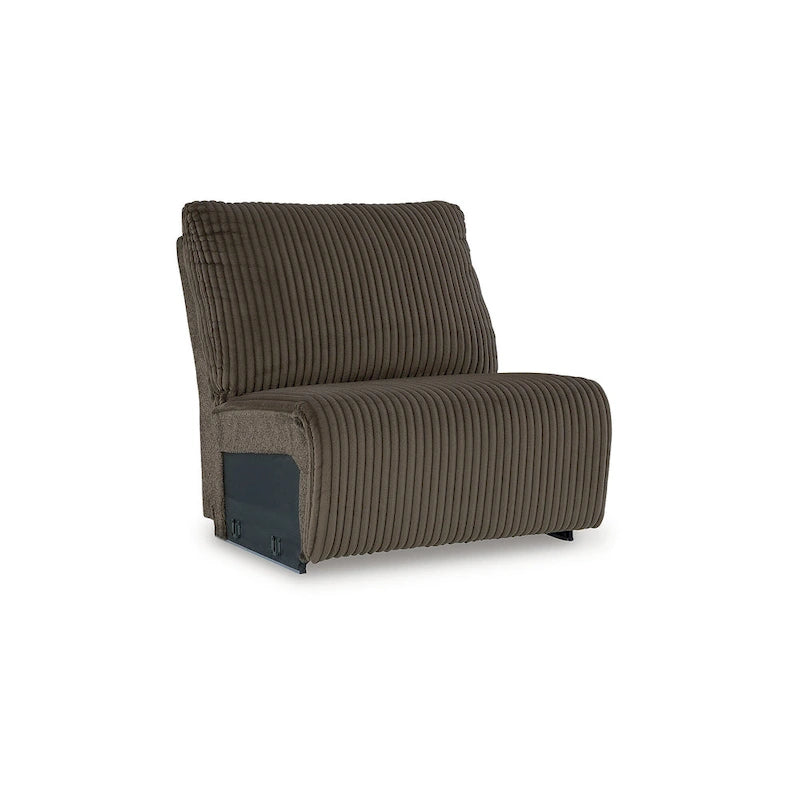 Brown Corduroy 6-Piece Reclining Sectional Sofa with Chaise – Seats 6+