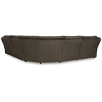 Brown Corduroy 6-Piece Reclining Sectional Sofa with Chaise – Seats 6+