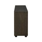 Natural Wood Wash Vintage Console Table, 2 Drawers & 2 Shelves