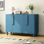 Natural, Minimalist, 4-Door Sideboard Cabinet, 2-Person Assembly