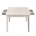 Grey Modern Square Solid Wood Dining Table, Seats 4