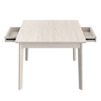 Grey Modern Square Solid Wood Dining Table, Seats 4