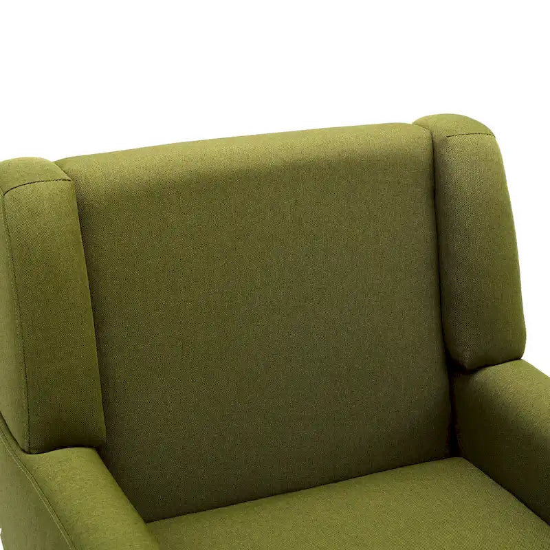 Green / Beige / Gray / Blue Linen Wingback Armchair, Set of 2