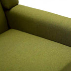 Green / Beige / Gray / Blue Linen Wingback Armchair, Set of 2