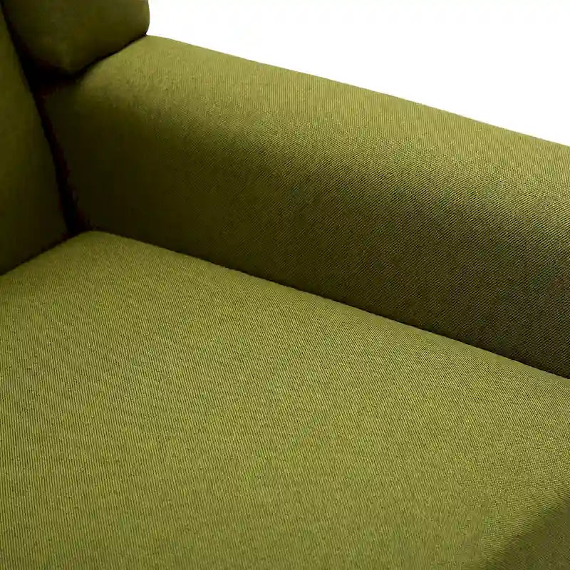 Green / Beige / Gray / Blue Linen Wingback Armchair, Set of 2