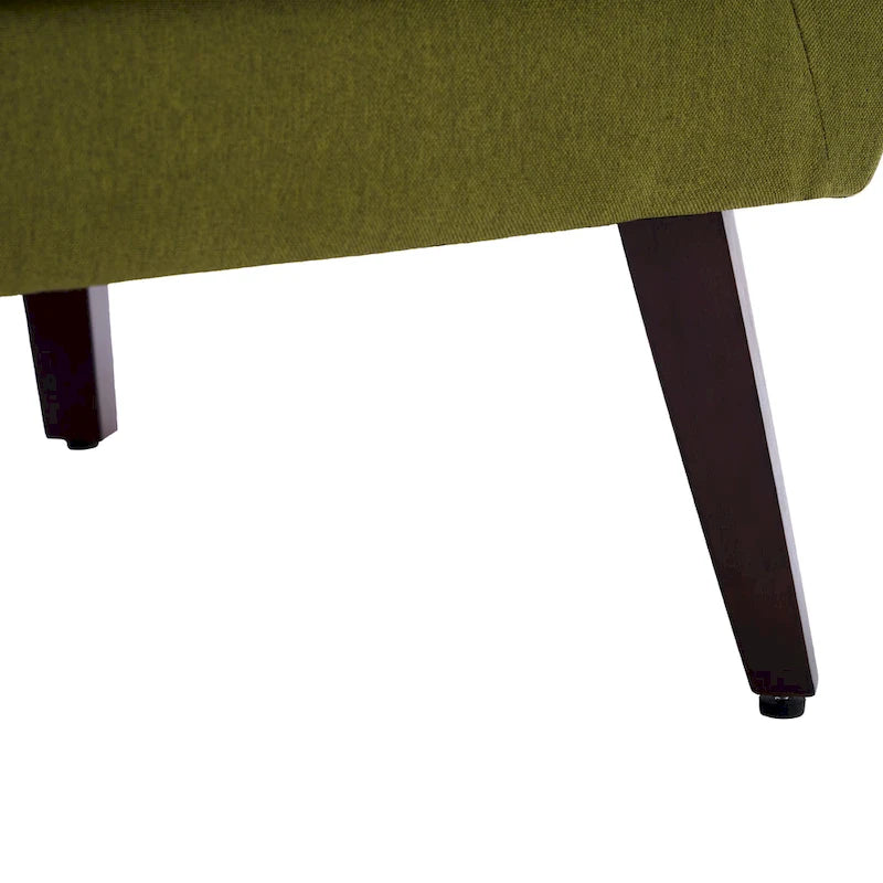 Green / Beige / Gray / Blue Linen Wingback Armchair, Set of 2