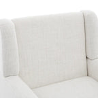Green / Beige / Gray / Blue Linen Wingback Armchair, Set of 2