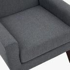 Green / Beige / Gray / Blue Linen Wingback Armchair, Set of 2