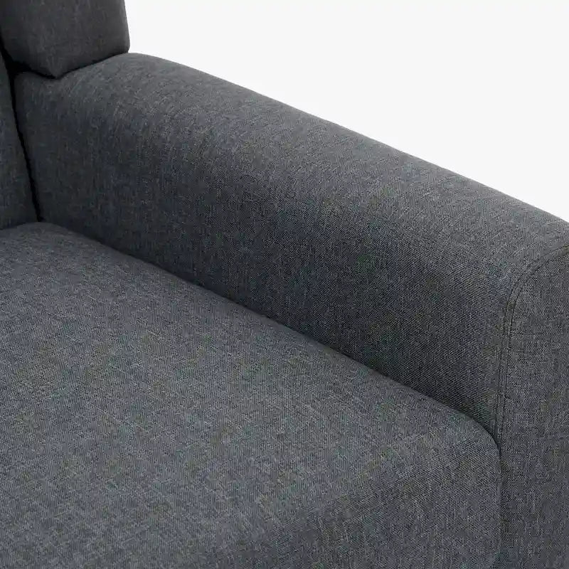 Green / Beige / Gray / Blue Linen Wingback Armchair, Set of 2
