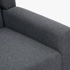 Green / Beige / Gray / Blue Linen Wingback Armchair, Set of 2