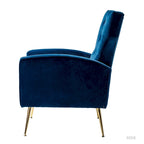 Multi-Color Velvet Wingback Tufted Accent Chair, Set of 2, 1-Person