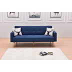 Adjustable 3-Position Futon Sofa – Multi-Color, Seats/Sleeps 1–2