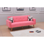 Adjustable 3-Position Futon Sofa – Multi-Color, Seats/Sleeps 1–2