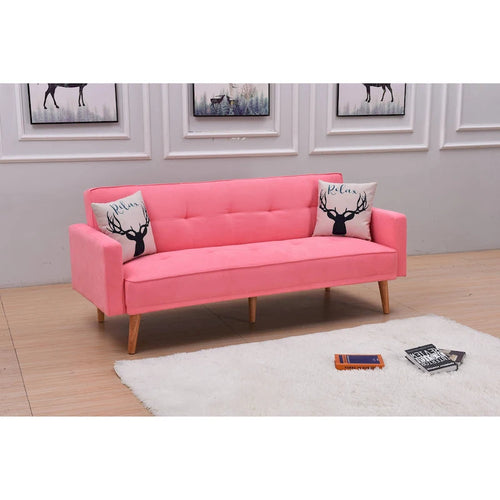 Adjustable 3-Position Futon Sofa – Multi-Color, Seats/Sleeps 1–2