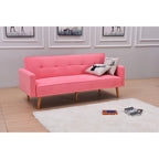 Adjustable 3-Position Futon Sofa – Multi-Color, Seats/Sleeps 1–2