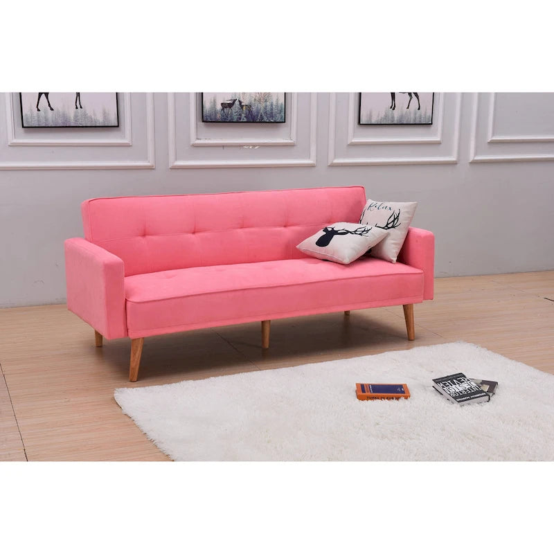 Adjustable 3-Position Futon Sofa – Multi-Color, Seats/Sleeps 1–2