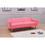 Adjustable 3-Position Futon Sofa – Multi-Color, Seats/Sleeps 1–2
