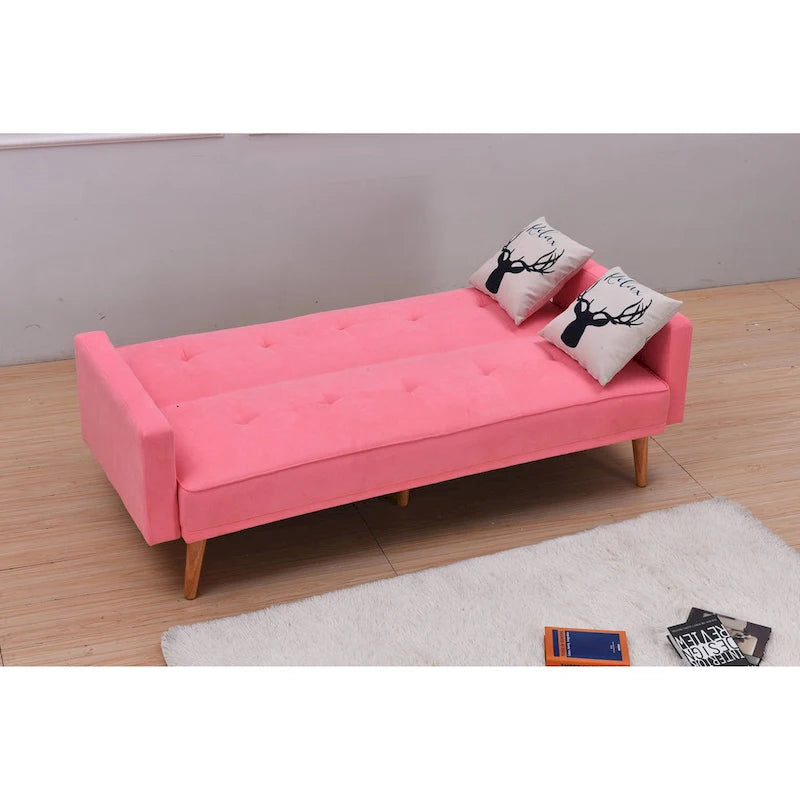 Adjustable 3-Position Futon Sofa – Multi-Color, Seats/Sleeps 1–2