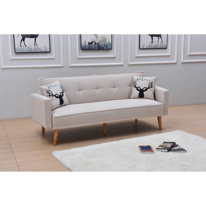 Adjustable 3-Position Futon Sofa – Multi-Color, Seats/Sleeps 1–2