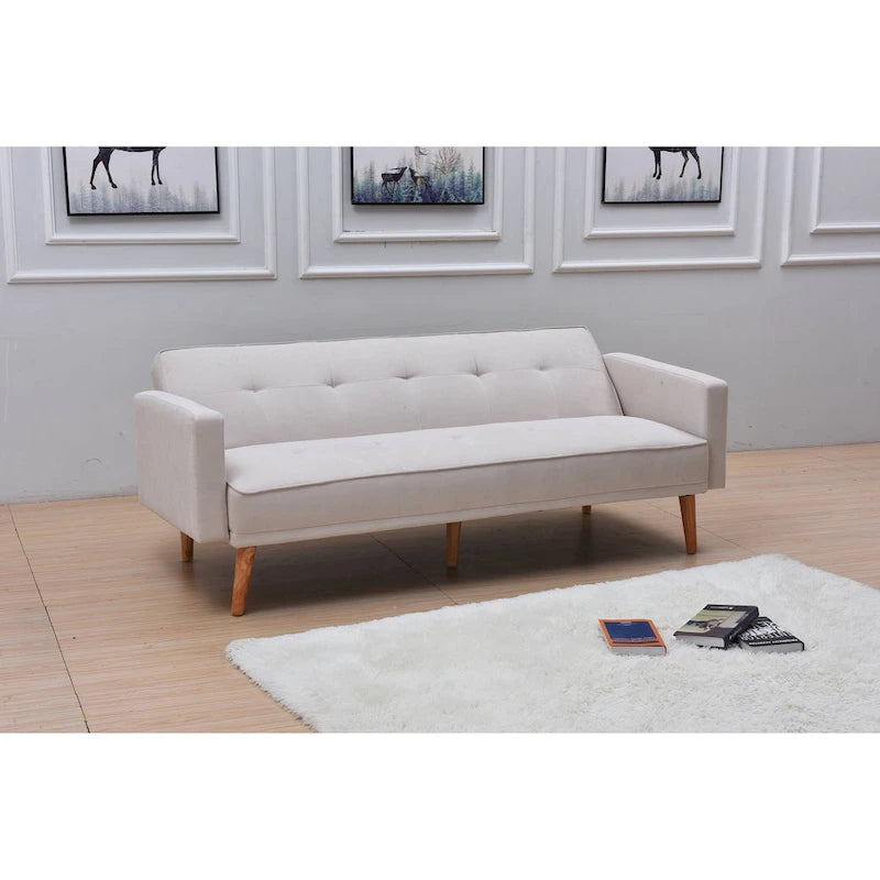Adjustable 3-Position Futon Sofa – Multi-Color, Seats/Sleeps 1–2