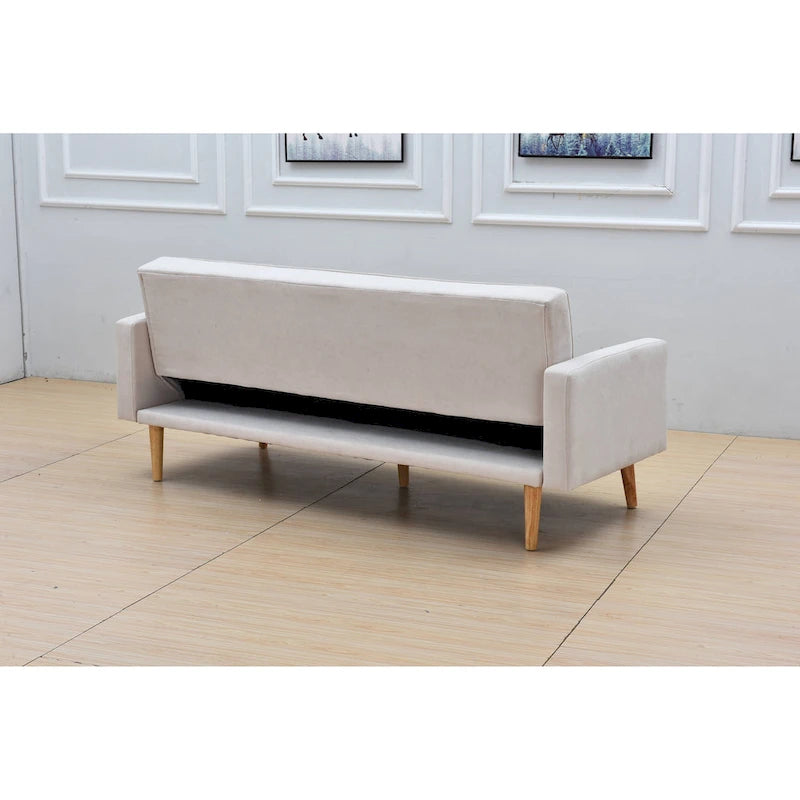 Adjustable 3-Position Futon Sofa – Multi-Color, Seats/Sleeps 1–2
