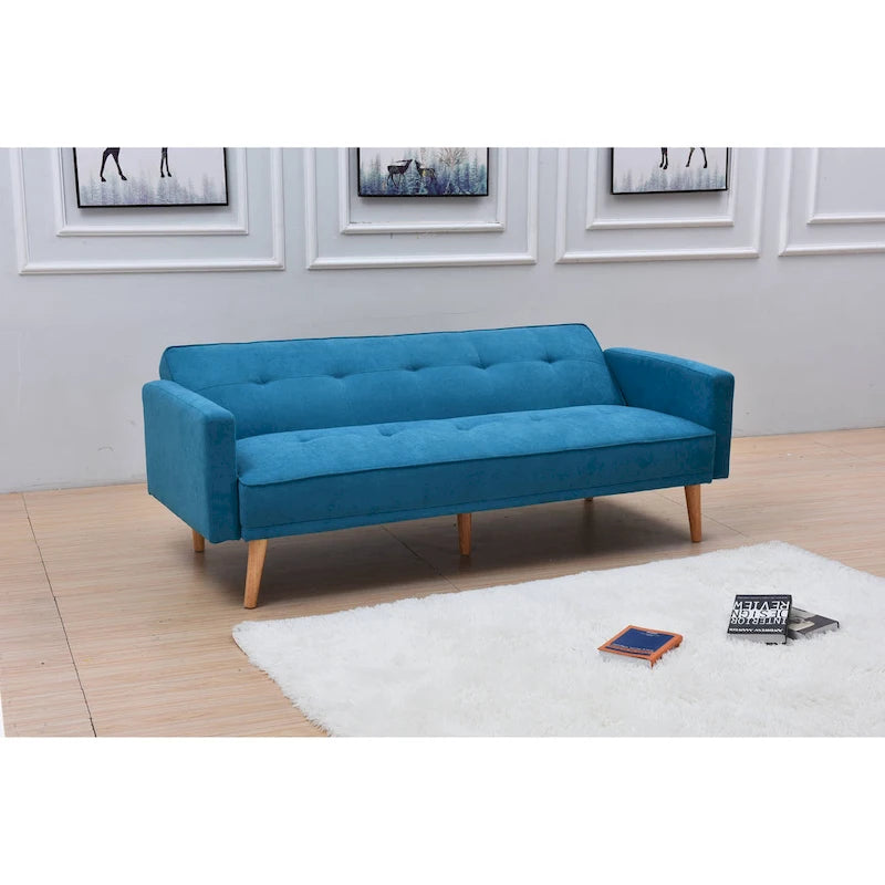 Adjustable 3-Position Futon Sofa – Multi-Color, Seats/Sleeps 1–2