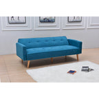 Adjustable 3-Position Futon Sofa – Multi-Color, Seats/Sleeps 1–2