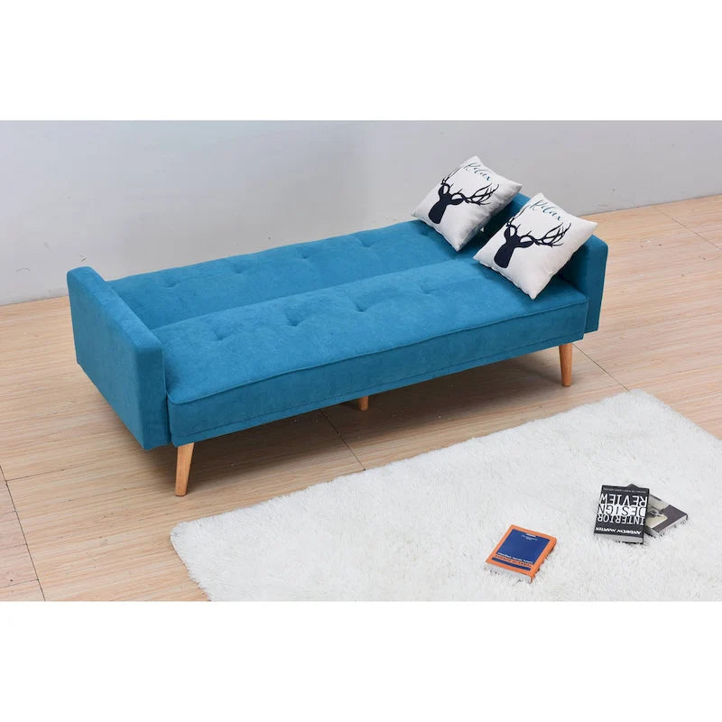 Adjustable 3-Position Futon Sofa – Multi-Color, Seats/Sleeps 1–2