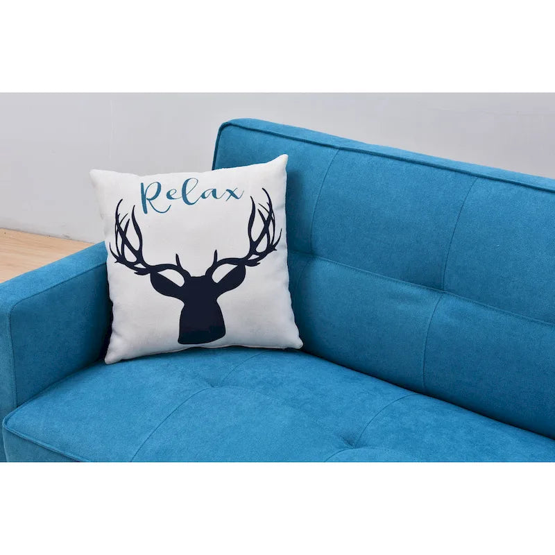 Adjustable 3-Position Futon Sofa – Multi-Color, Seats/Sleeps 1–2