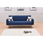 Adjustable 3-Position Futon Sofa – Multi-Color, Seats/Sleeps 1–2