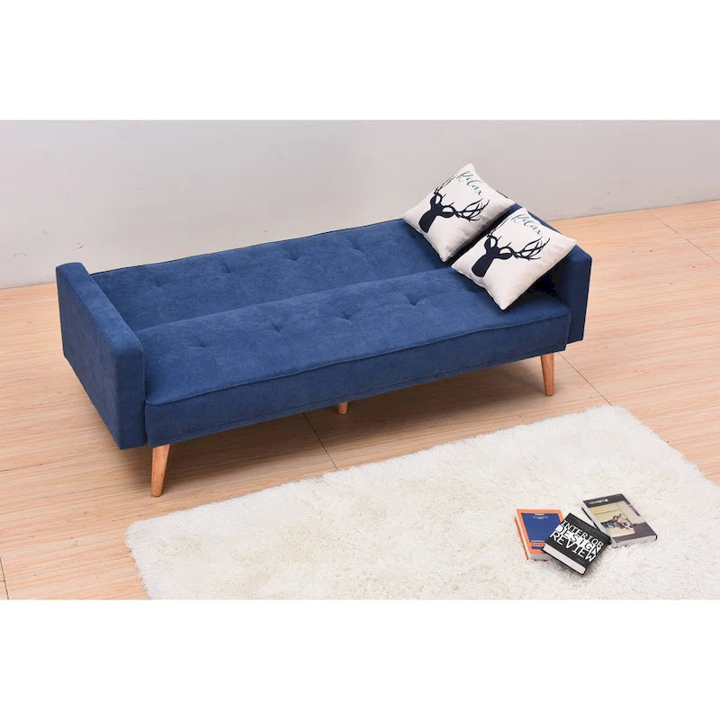 Adjustable 3-Position Futon Sofa – Multi-Color, Seats/Sleeps 1–2