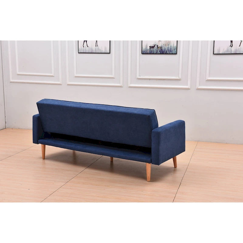 Adjustable 3-Position Futon Sofa – Multi-Color, Seats/Sleeps 1–2