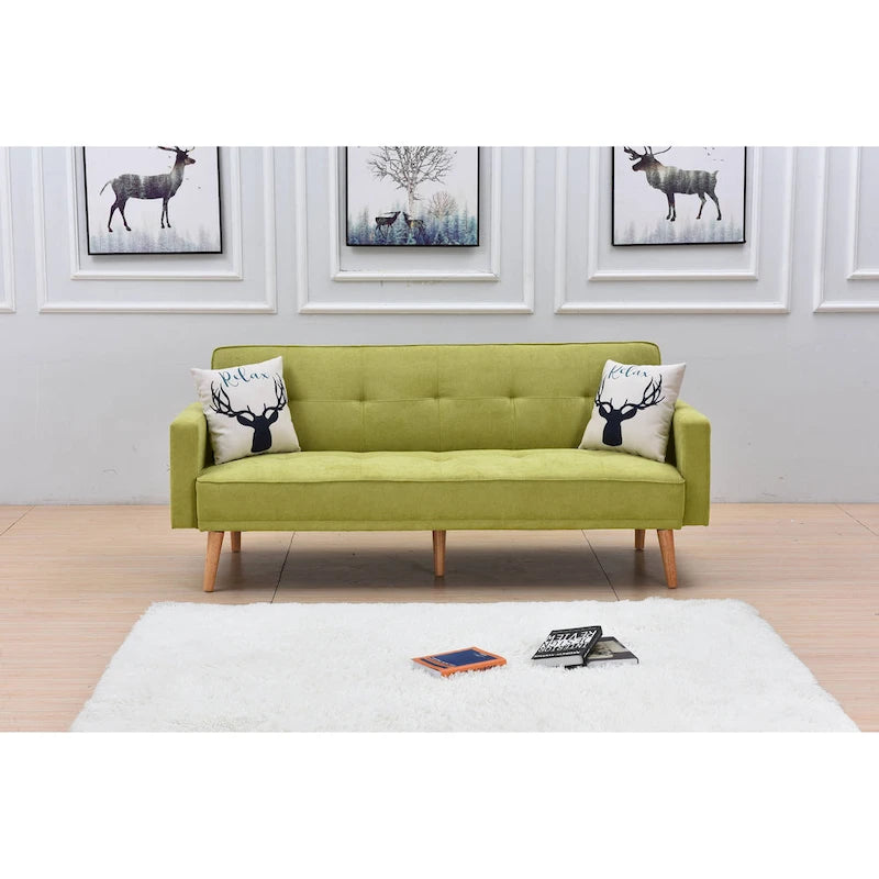 Adjustable 3-Position Futon Sofa – Multi-Color, Seats/Sleeps 1–2