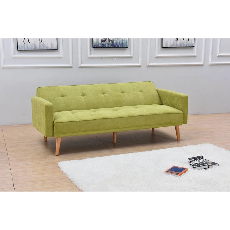 Adjustable 3-Position Futon Sofa – Multi-Color, Seats/Sleeps 1–2