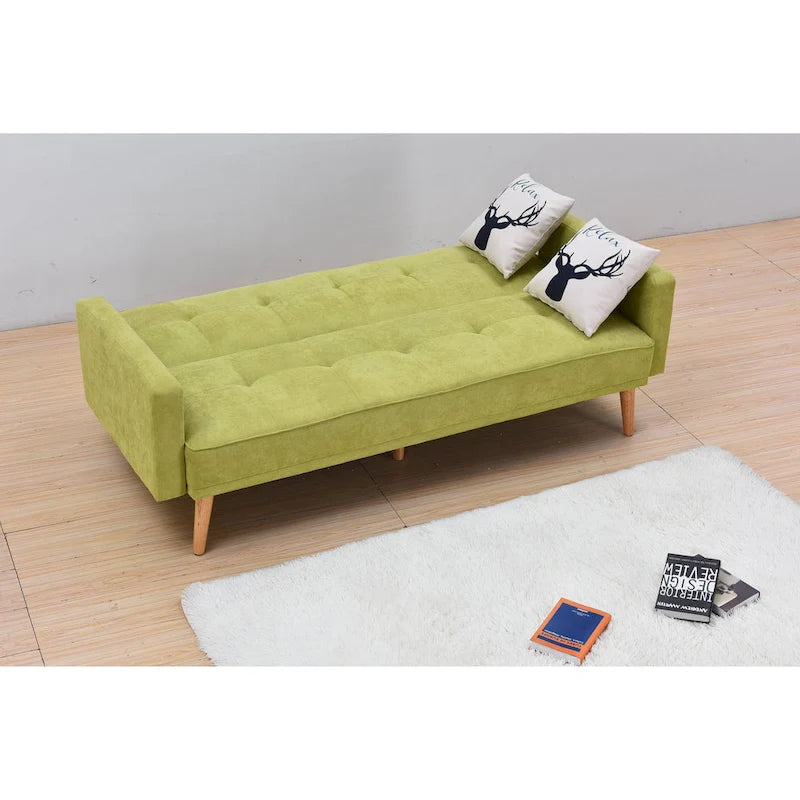 Adjustable 3-Position Futon Sofa – Multi-Color, Seats/Sleeps 1–2